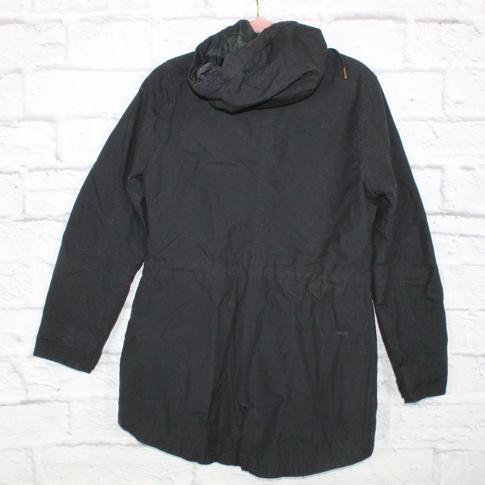 LL BEAN East End Parka Jacket Coat Hooded Black Size Small - Picture 8 of 9